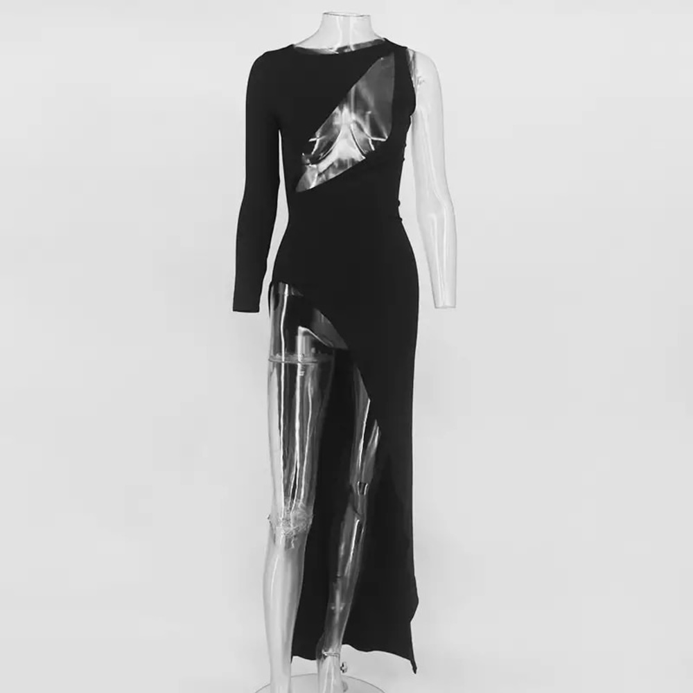 One Shoulder Maxi Dress. Brand New
